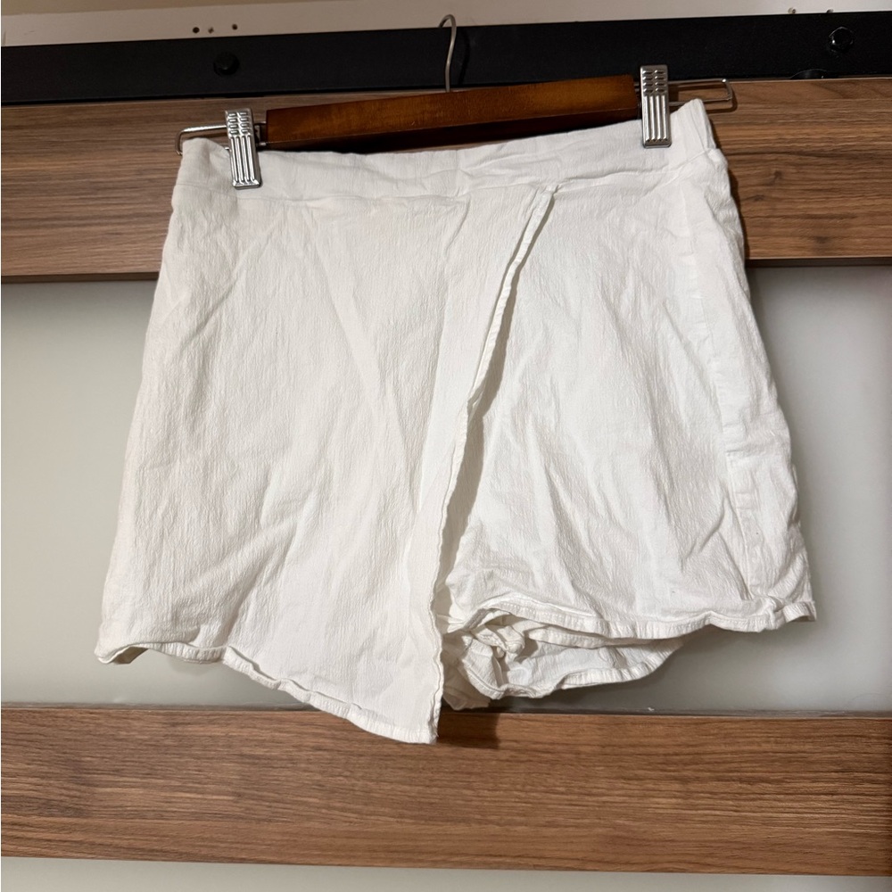 White Wrap Skort